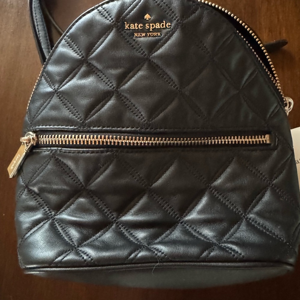 Kate Spade Quilted Black Backpack